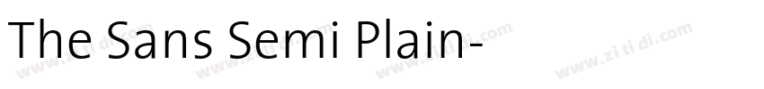 The Sans Semi Plain字体转换